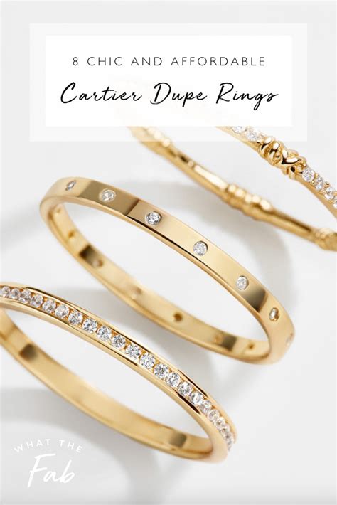 best cartier ring dupe amazon|cartier dupe rings real.